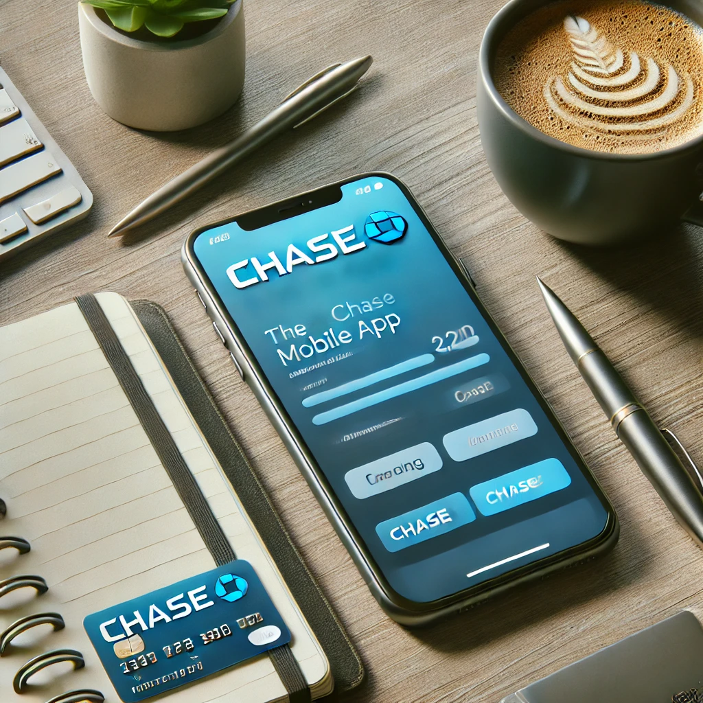 Organisation: Chase Mobile App: Smartphone screen: Financial Tools.